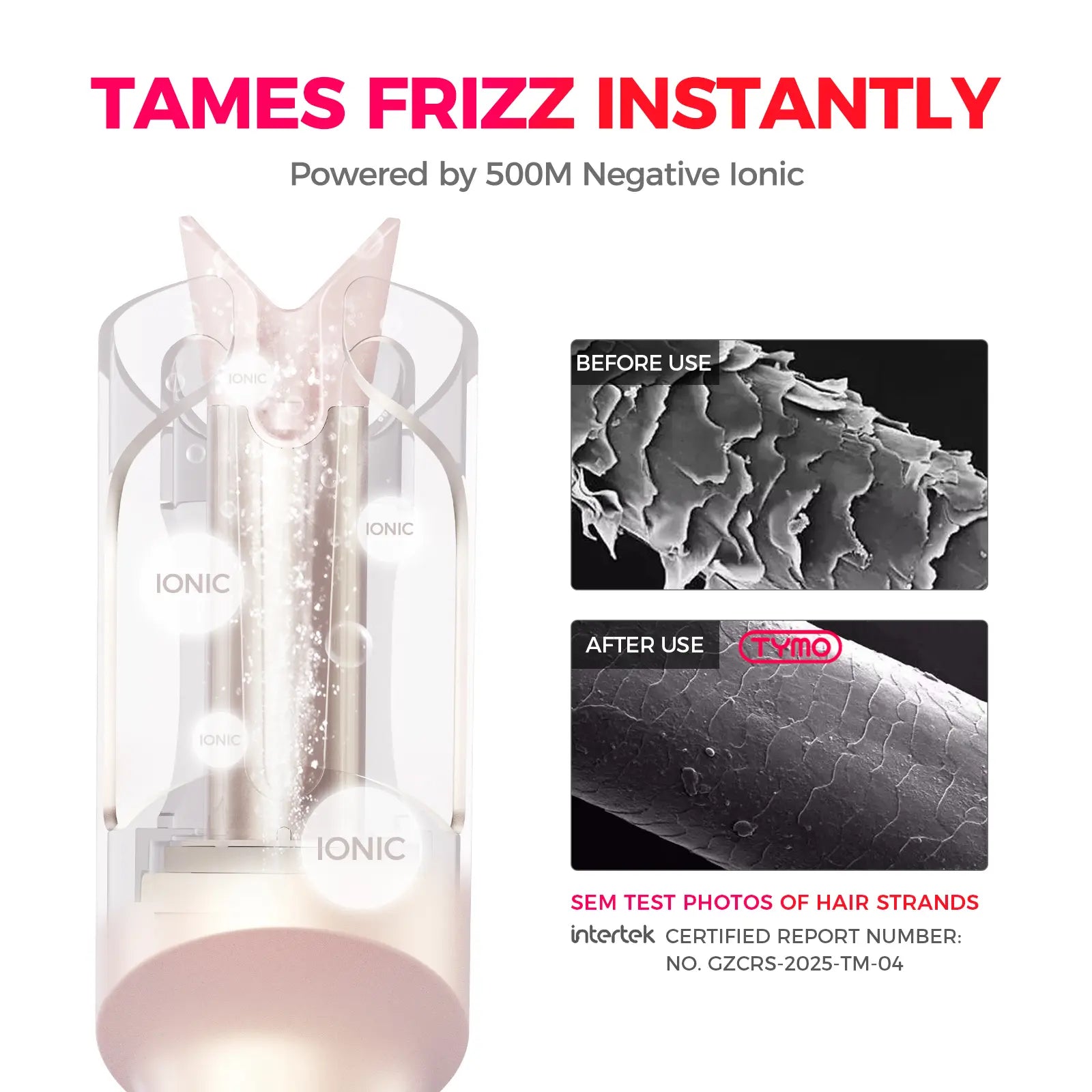 TYMO CURLPRO - Automatic Curling Iron Hair Curler, Negative-Ion Ceramic Coating, Anti-Jam Chip, One-Tap Travel Curler, Swivel Cord, Auto-Rotating LED Ceramic Barrel, Dual-Temperature with Timer, Gift, Multifunctional Styler